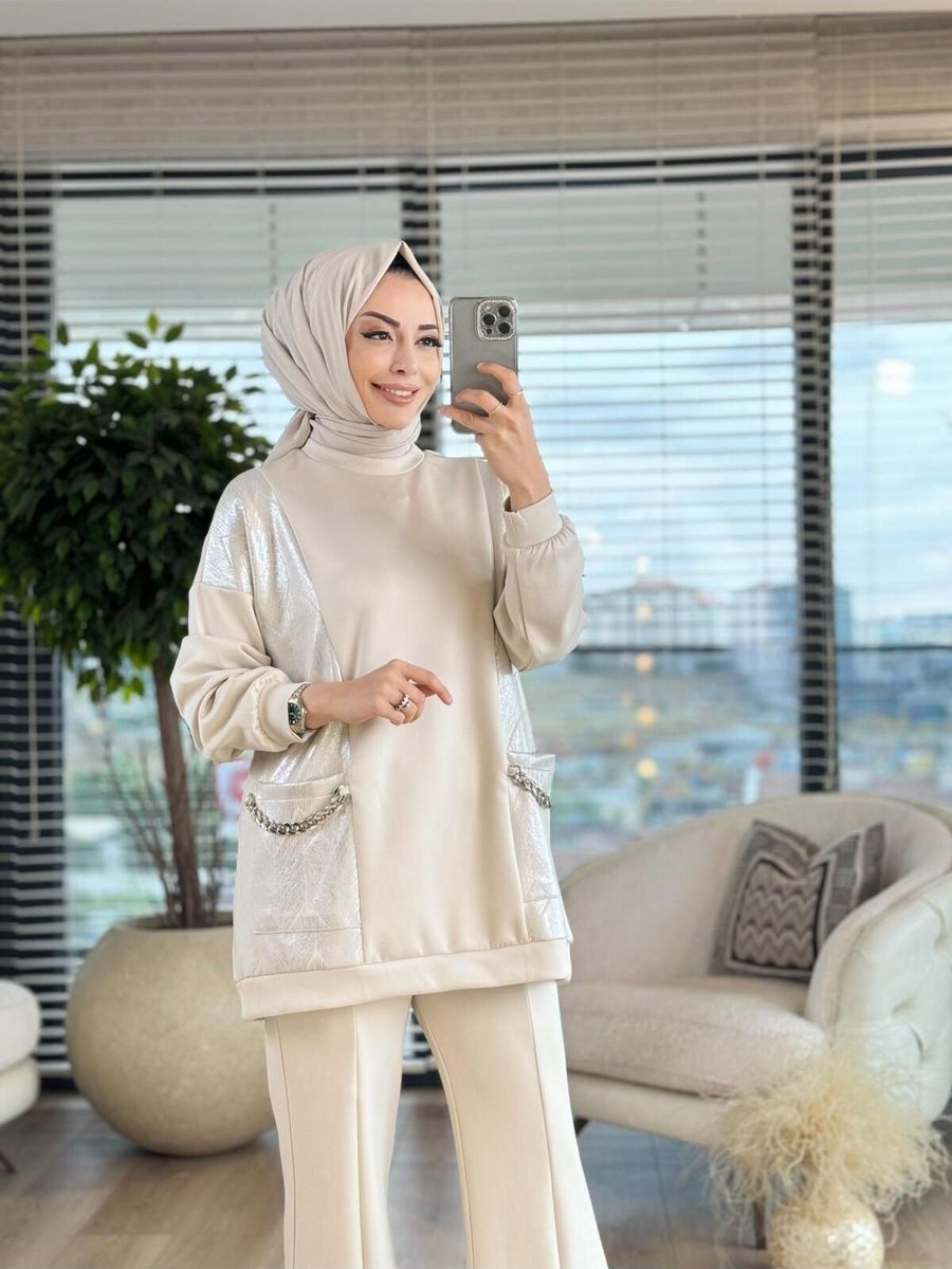 Alanurmoda Varak Şeritli Takım