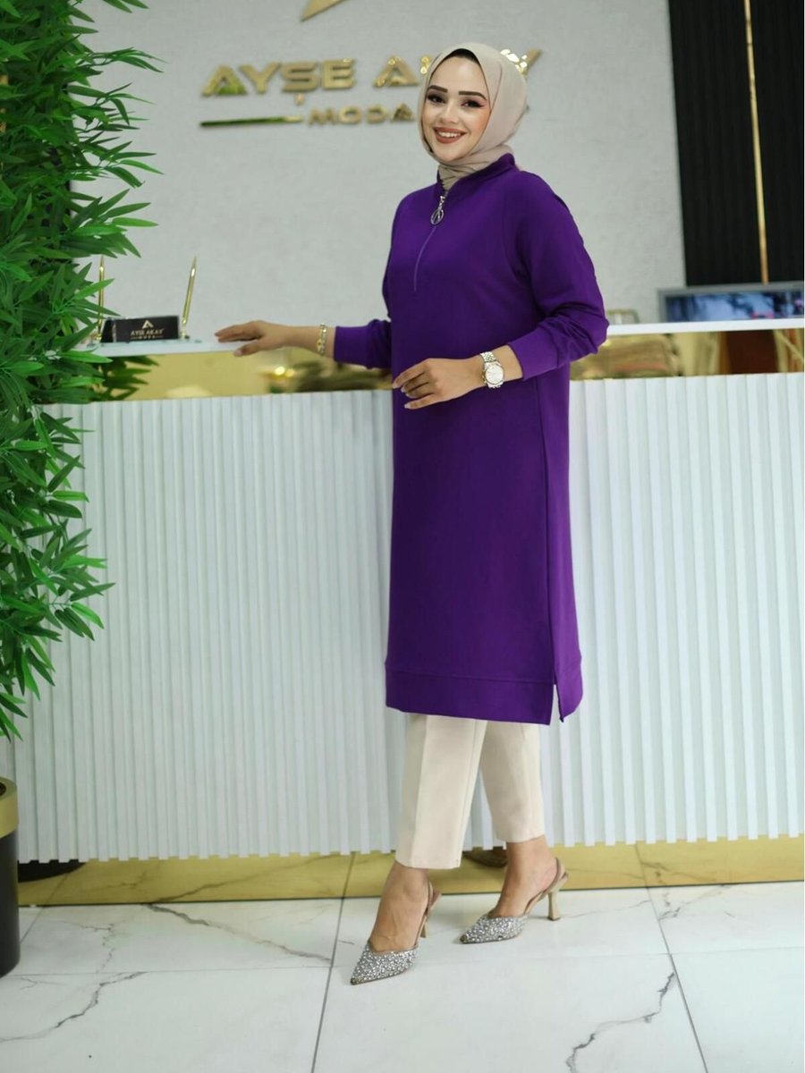 Ayşe Akay Fermuar Detay Tunik