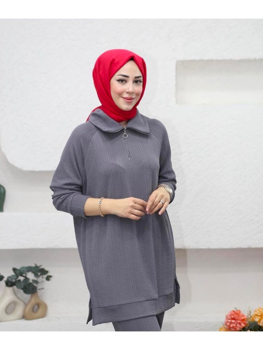 Hn Boutiquue Yarım Fermuarlı Eşofman Takımı