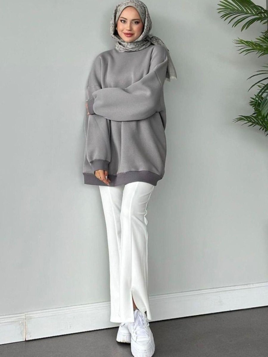 Şulemoda Giyim Morga Sweat Gri