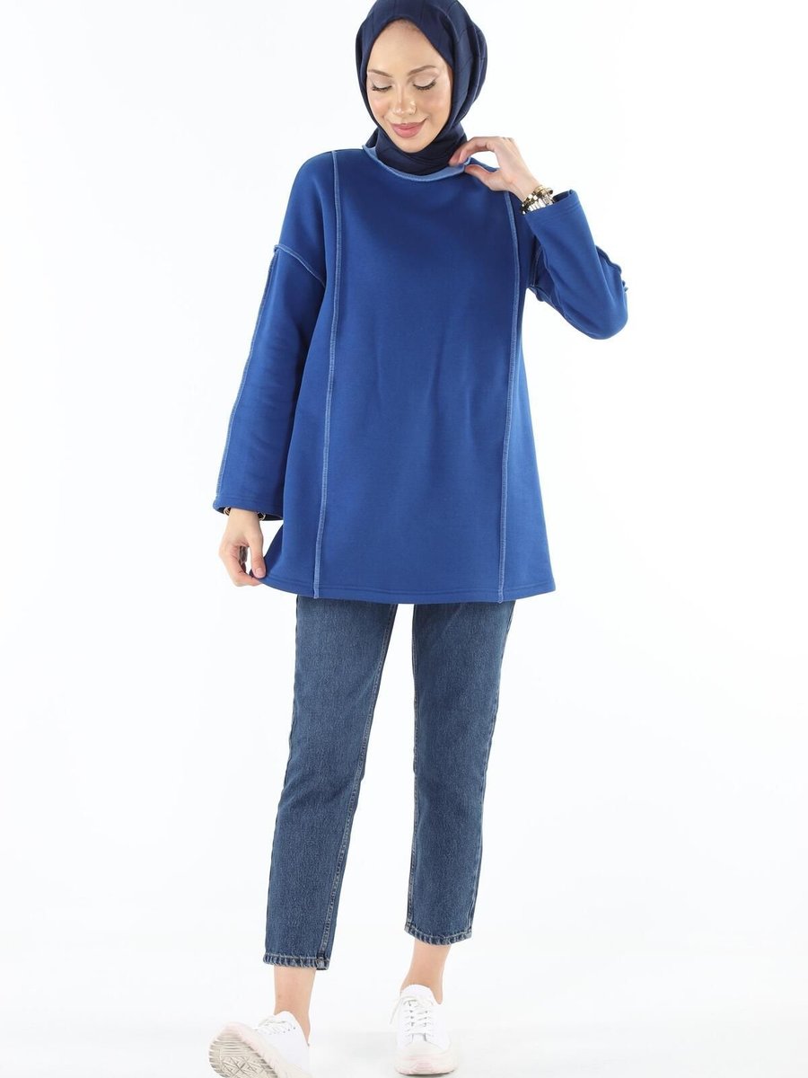 Plistre Karyoka Dikişli Basic Sweatshirt
