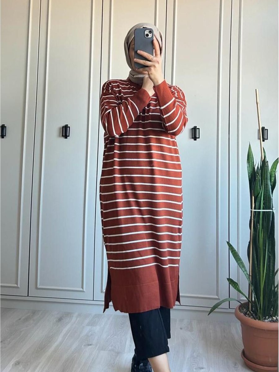 Modasusev Çizgili Tunik