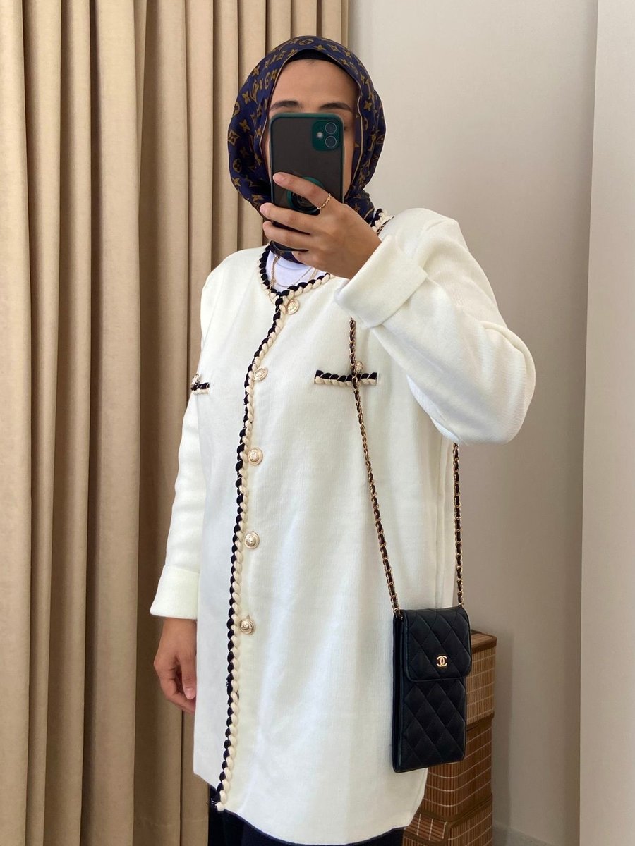 Asel Fashion Düğmeli Şık Triko Hırka
