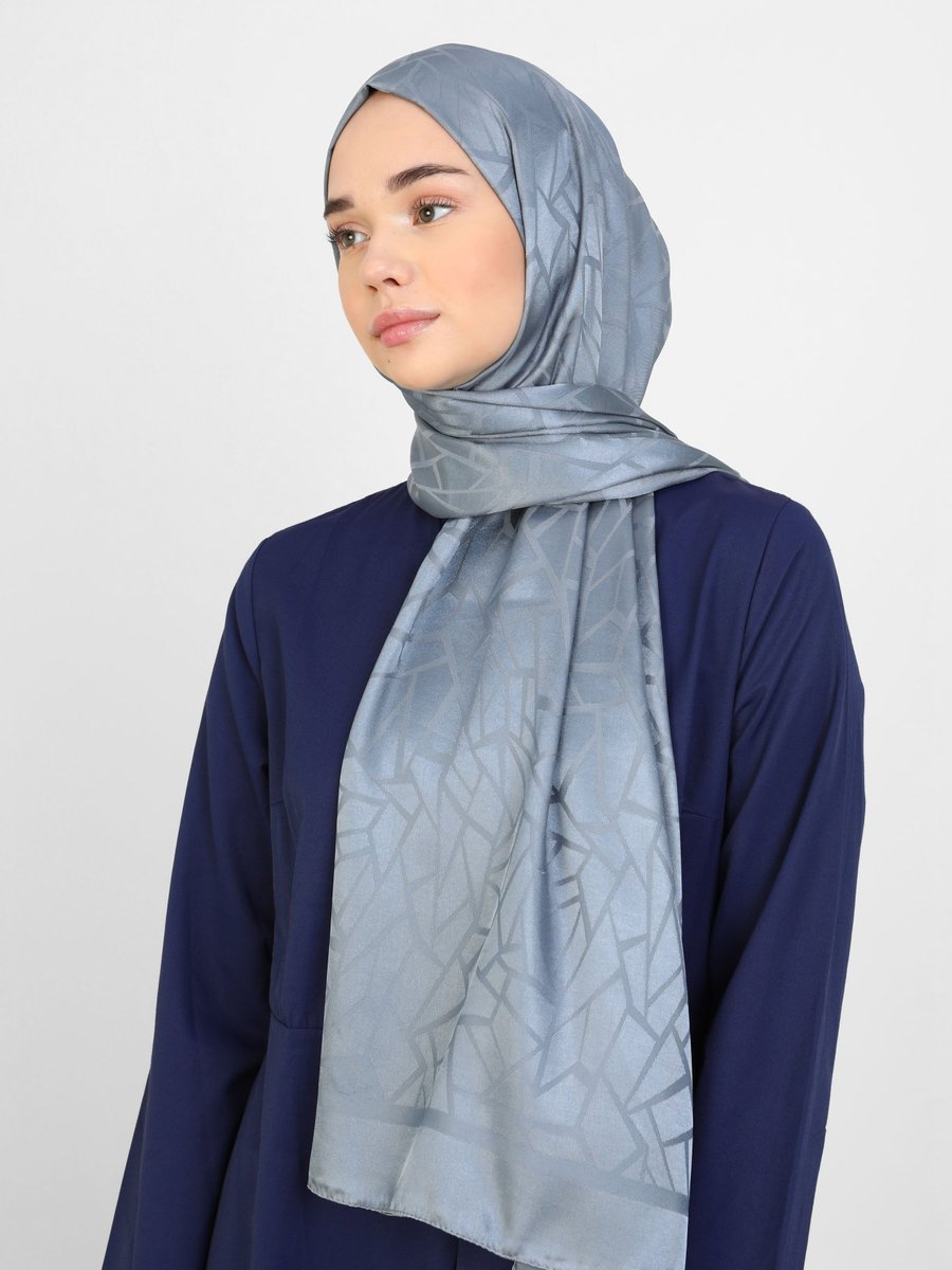 Tuva Gri Diamond Mermer Desen Şal