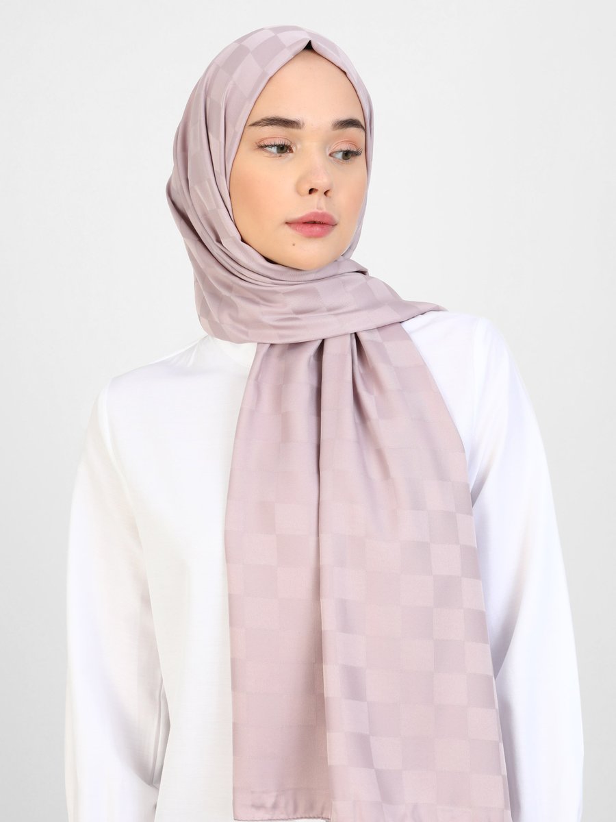 Tuva Pudra Diamond Dama Desen Şal