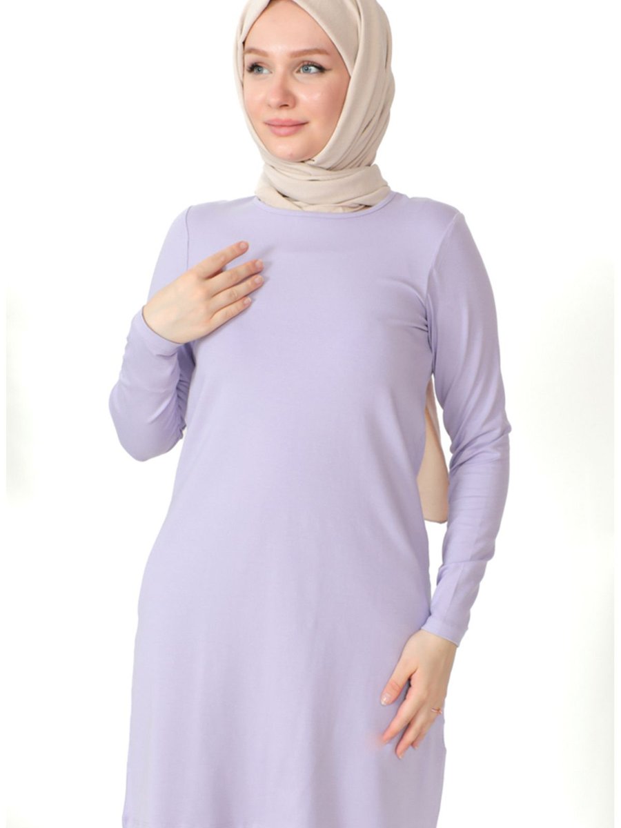 Sefamerve Penye Tunik Lila
