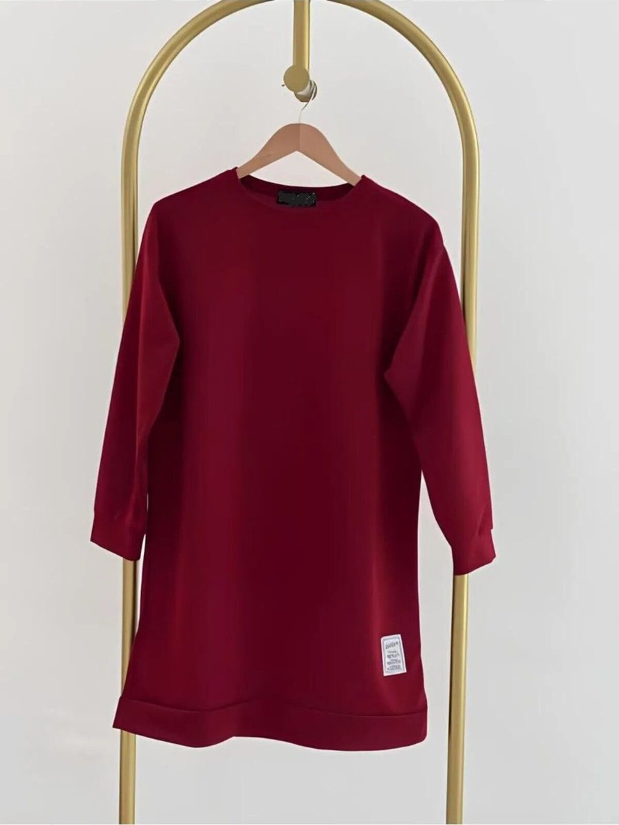 Exxitcollection Bisiklet Yaka Mevsimlik Armalı Tunik