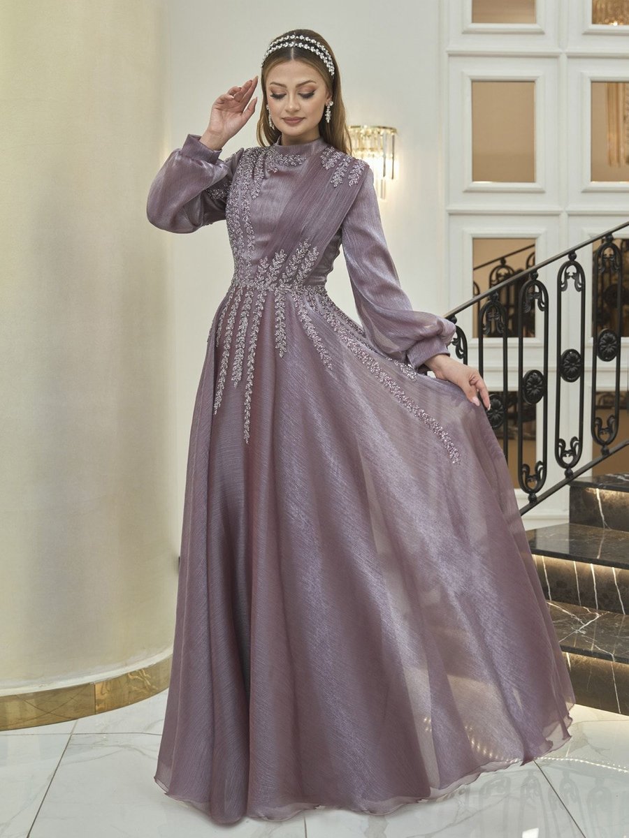 Dress Life Çağla Abiye Elbise Gülkurusu
