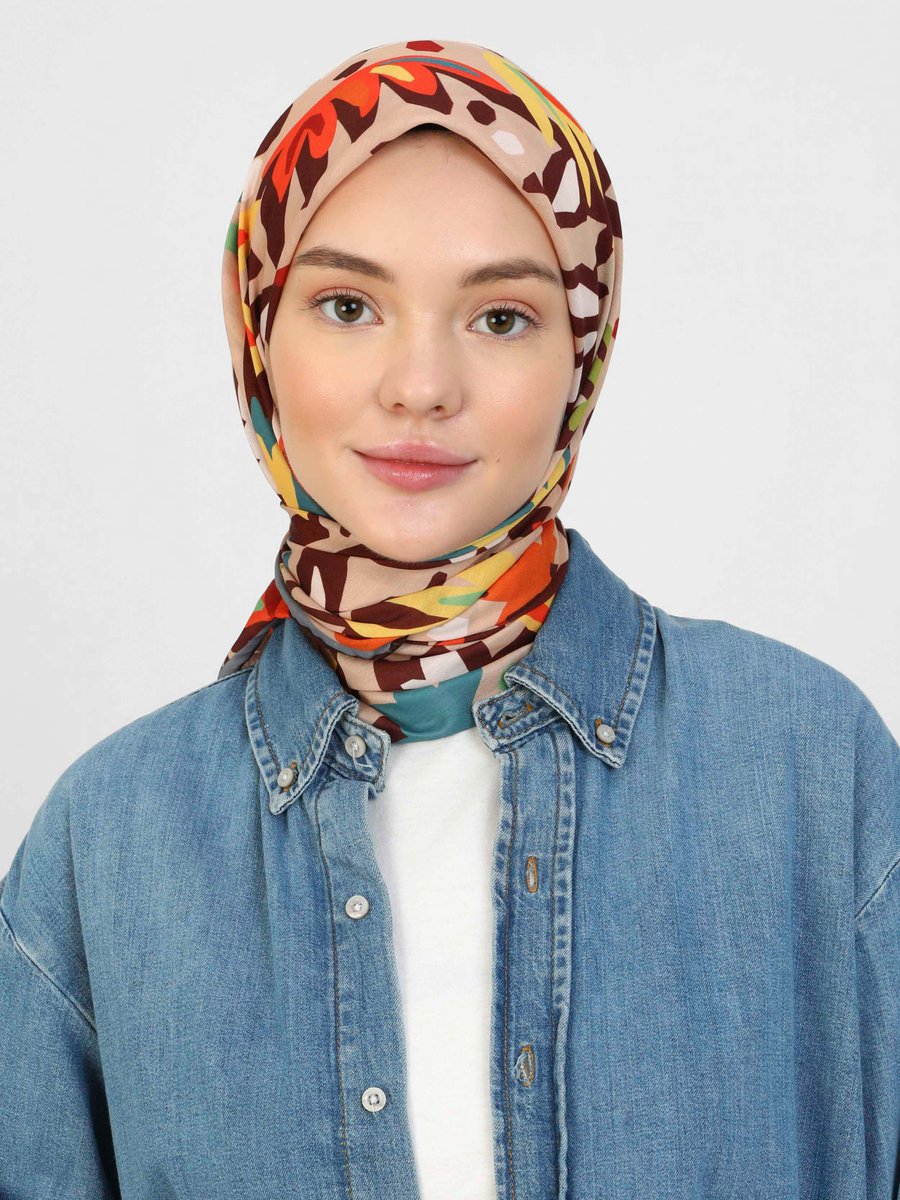 Tuva Çok Renkli Eşarp