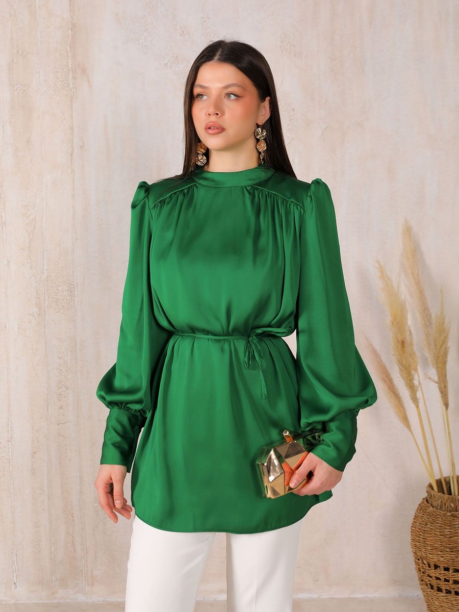 Melike Tatar Benetton Saten Tunik