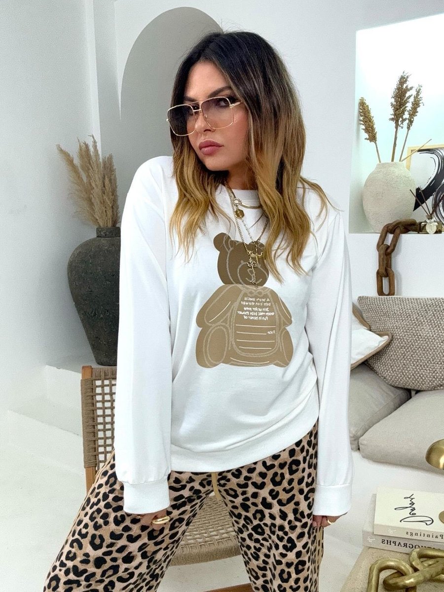 Sohotique By P Ekru Ayıcıklı Sweatshirt