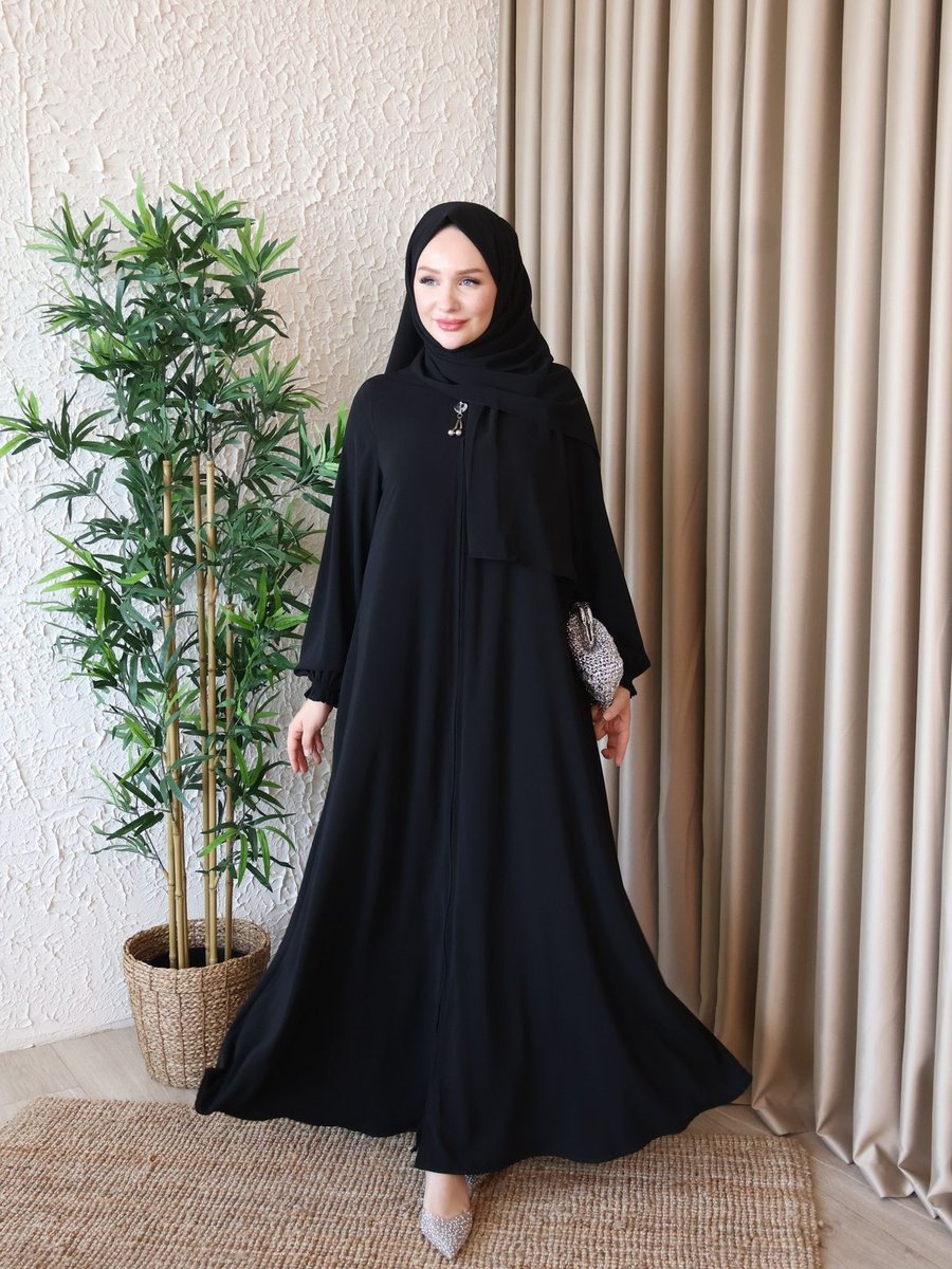 Butik Medine İpeği Mevlana Kesim Ferace Boy Cm