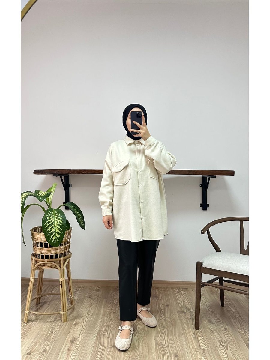 Mutenabutik Oversize Ceket Gömlek