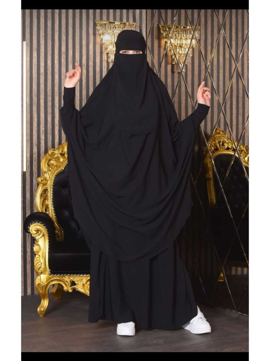 Butik Sasaca Shehba 3lü Takım Çarşaf Siyah Standart Beden Afgan Çarşaf Medine İpeği