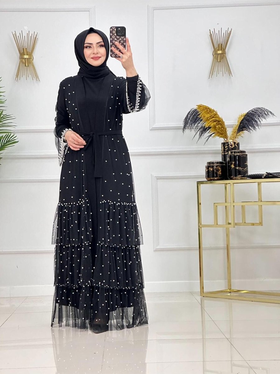 Poplinmoda Abaya Takım Yıldız Model