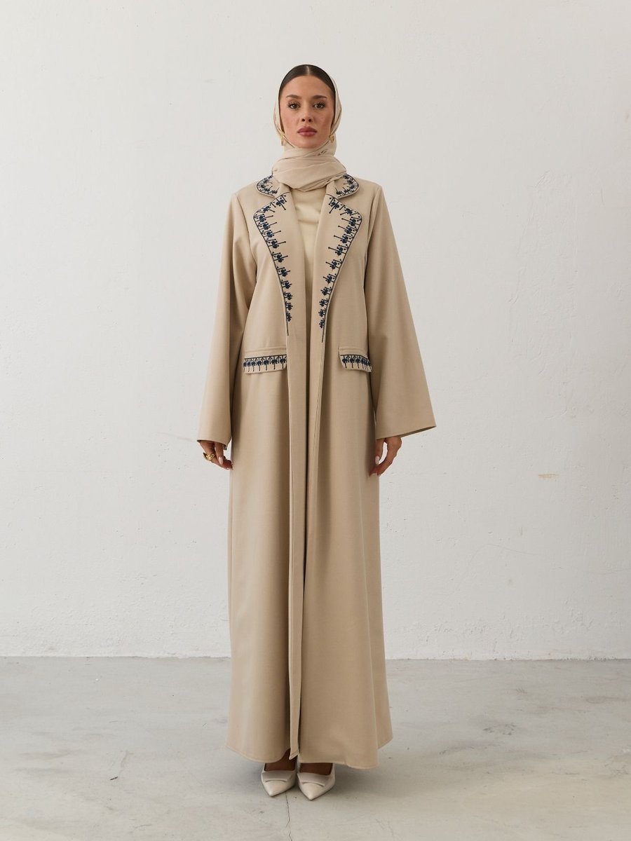 Leyla Store Şık Nakışlı Abaya
