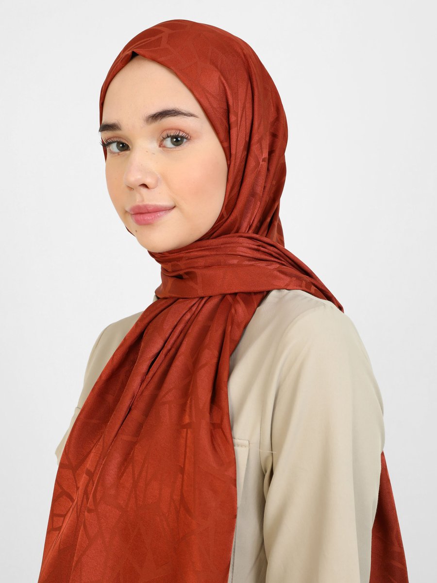 Tuva Kiremit Diamond Mermer Desen Şal
