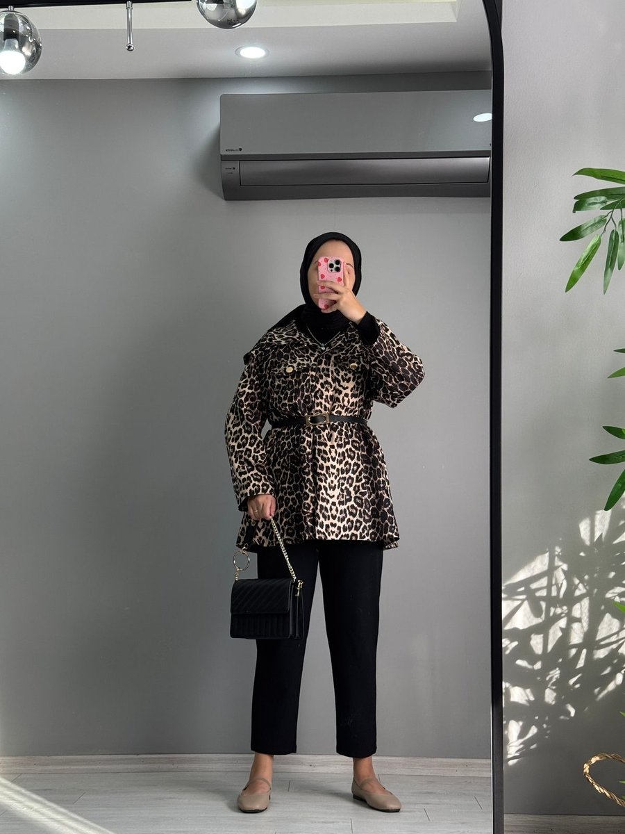 Hewes Byeceozkanli Leopar Ceket