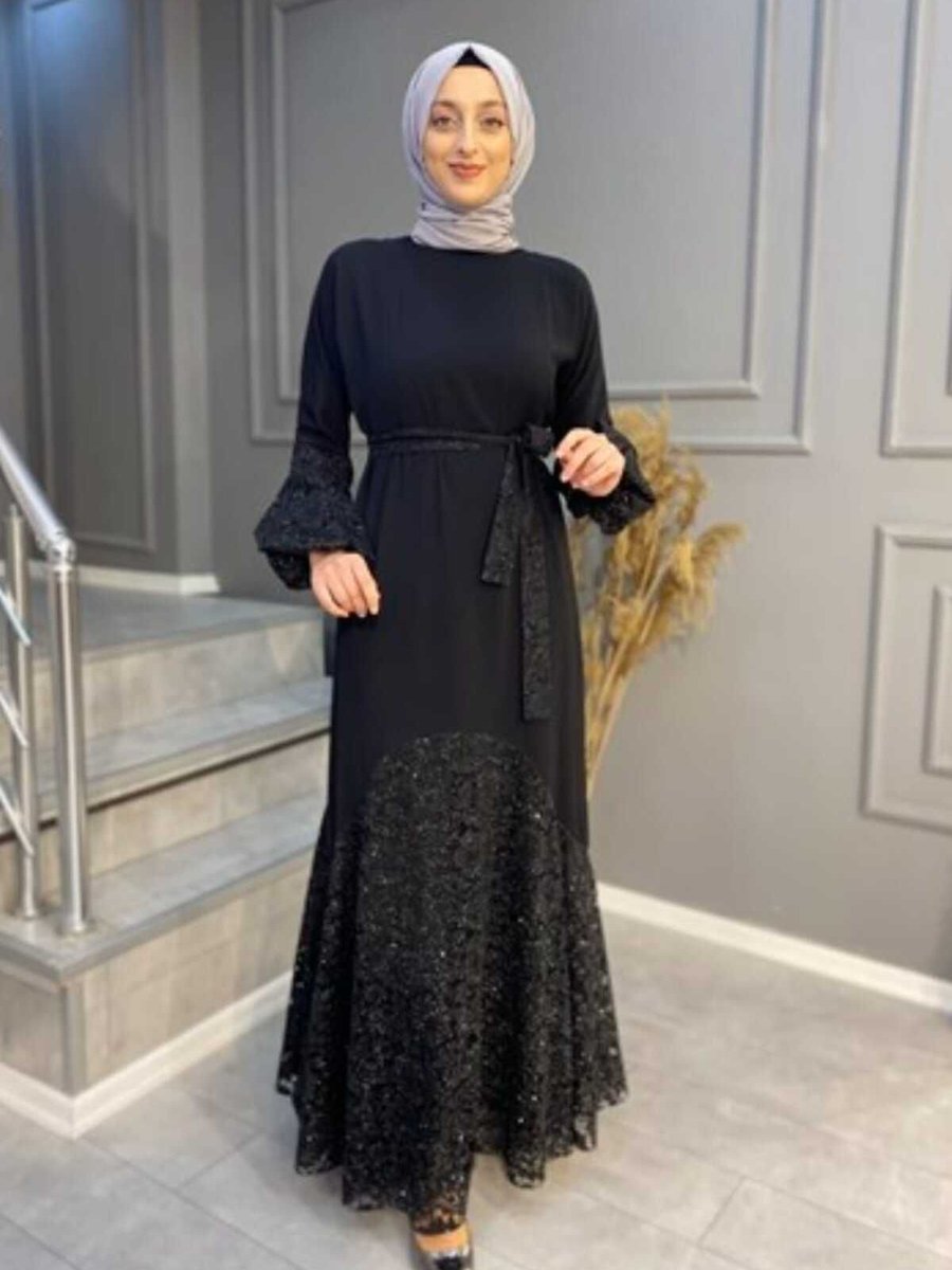 Çalıkuşu Tesettür Abiye Elbise
