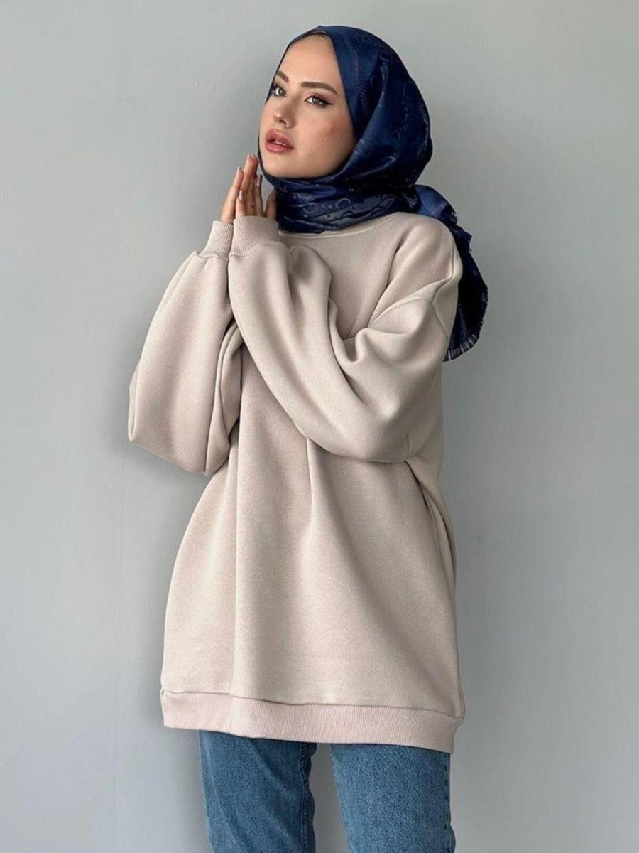 Şulemoda Giyim Morga Sweat Bej