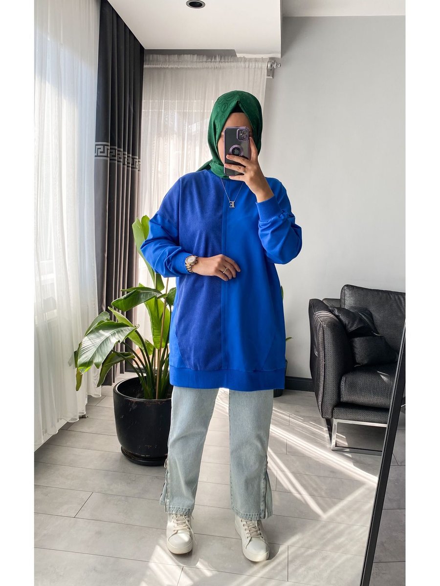 Puane İki İp Basic Sweatshirt