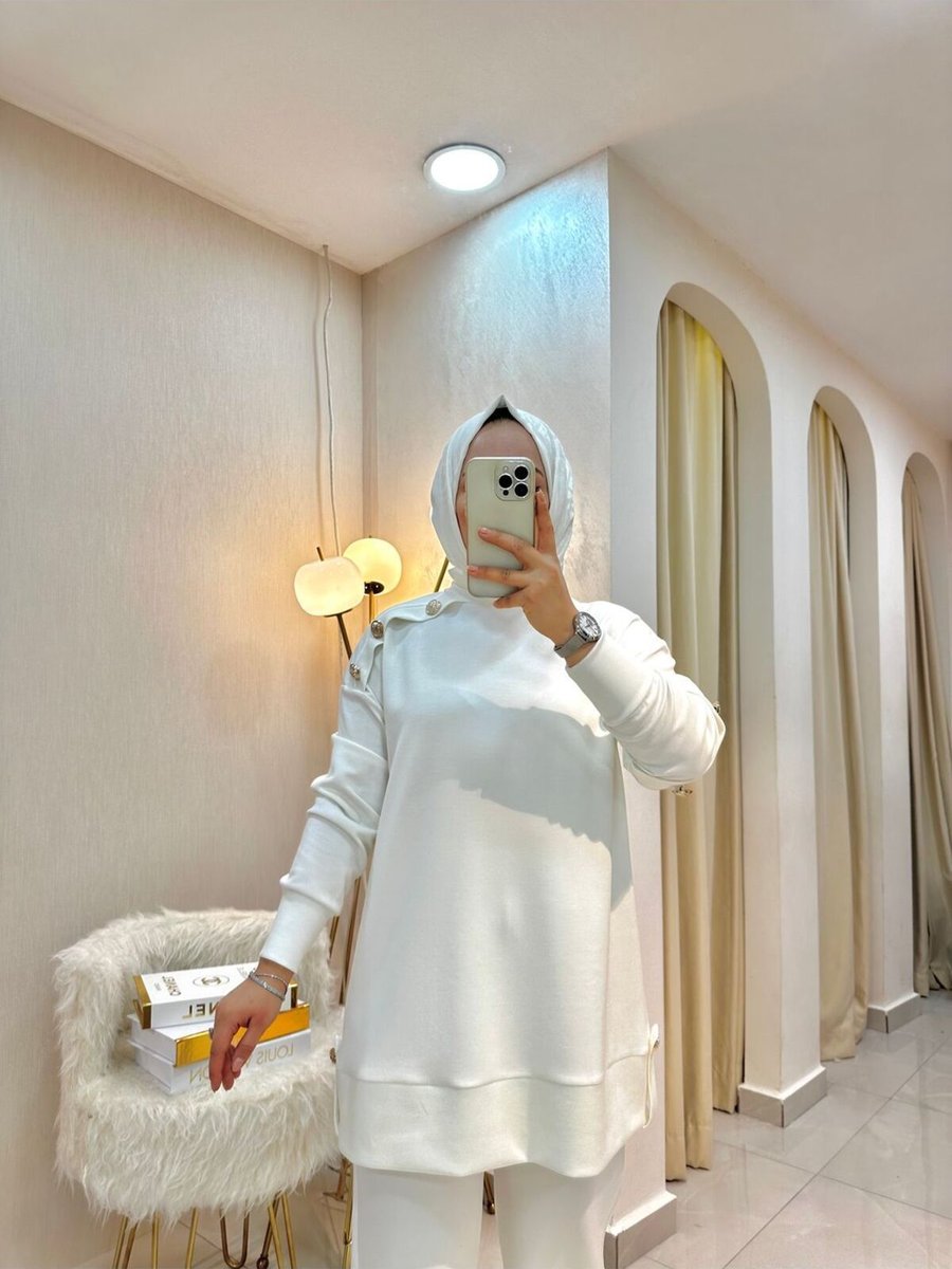 Vega Boutique Düğme Detay Sweat