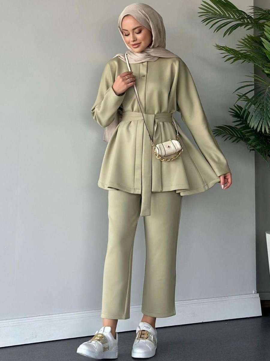 Şulemoda Giyim Hills Scuba Takım Mint