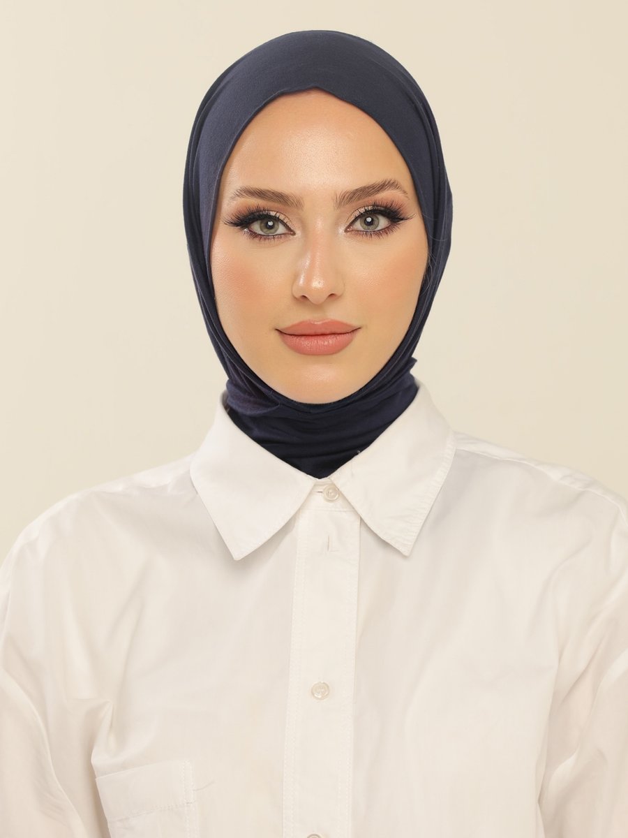 Beyzak Store Lacivert Pratik Penye Şal