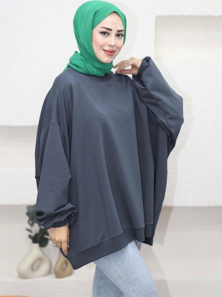 Aden Aydın Oversize İki İplik Standart Beden Sweatshırt