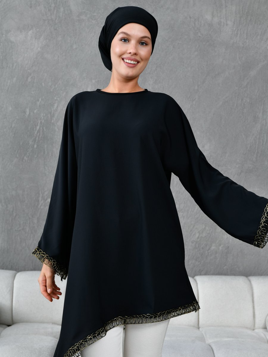 Tuncay Siyah Gold Tunik