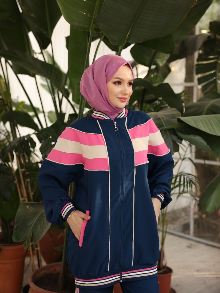 Ryzi Moda Fermuarlı Eşofman İkili Takımı Lacivert
