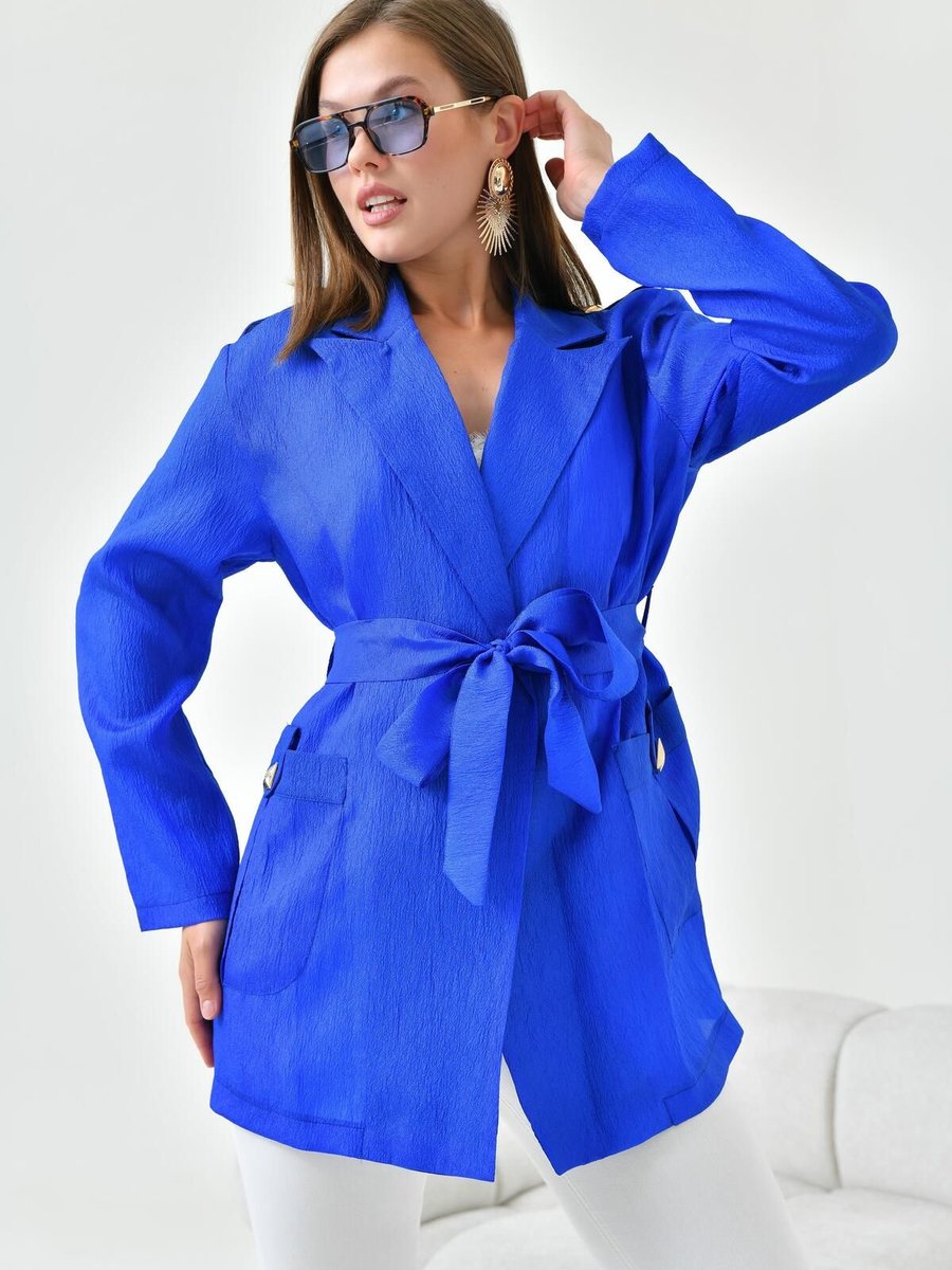 Ftz Women Organze Cap Saks Mavi