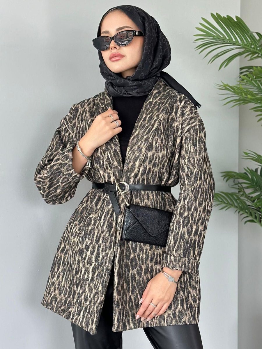 Haza Moda Leopar Kap Kahve