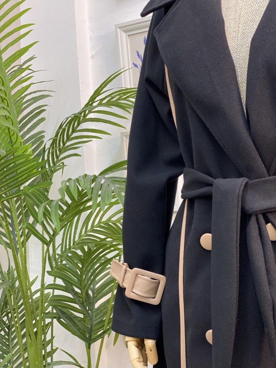 Esre Store Kemerli Kaban Siyah
