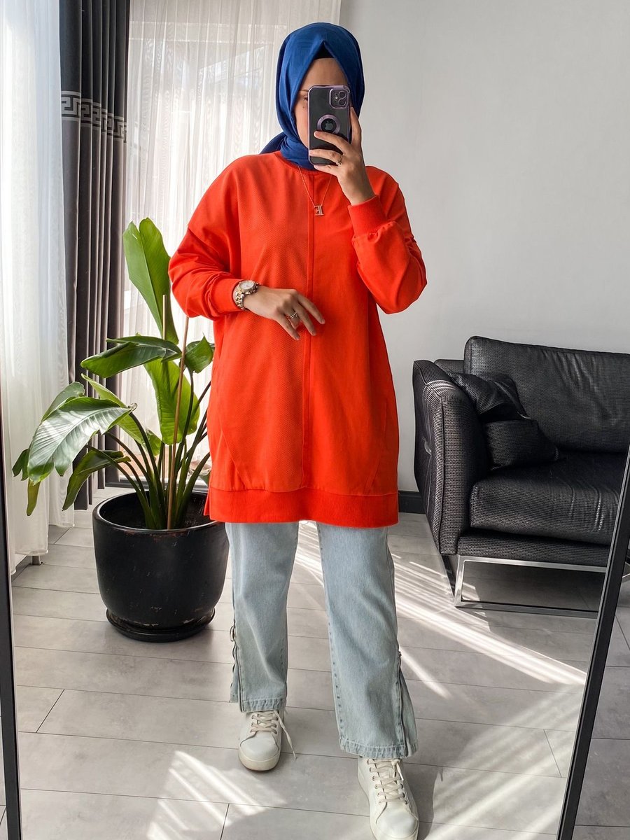 Puane İki İp Basic Sweatshirt