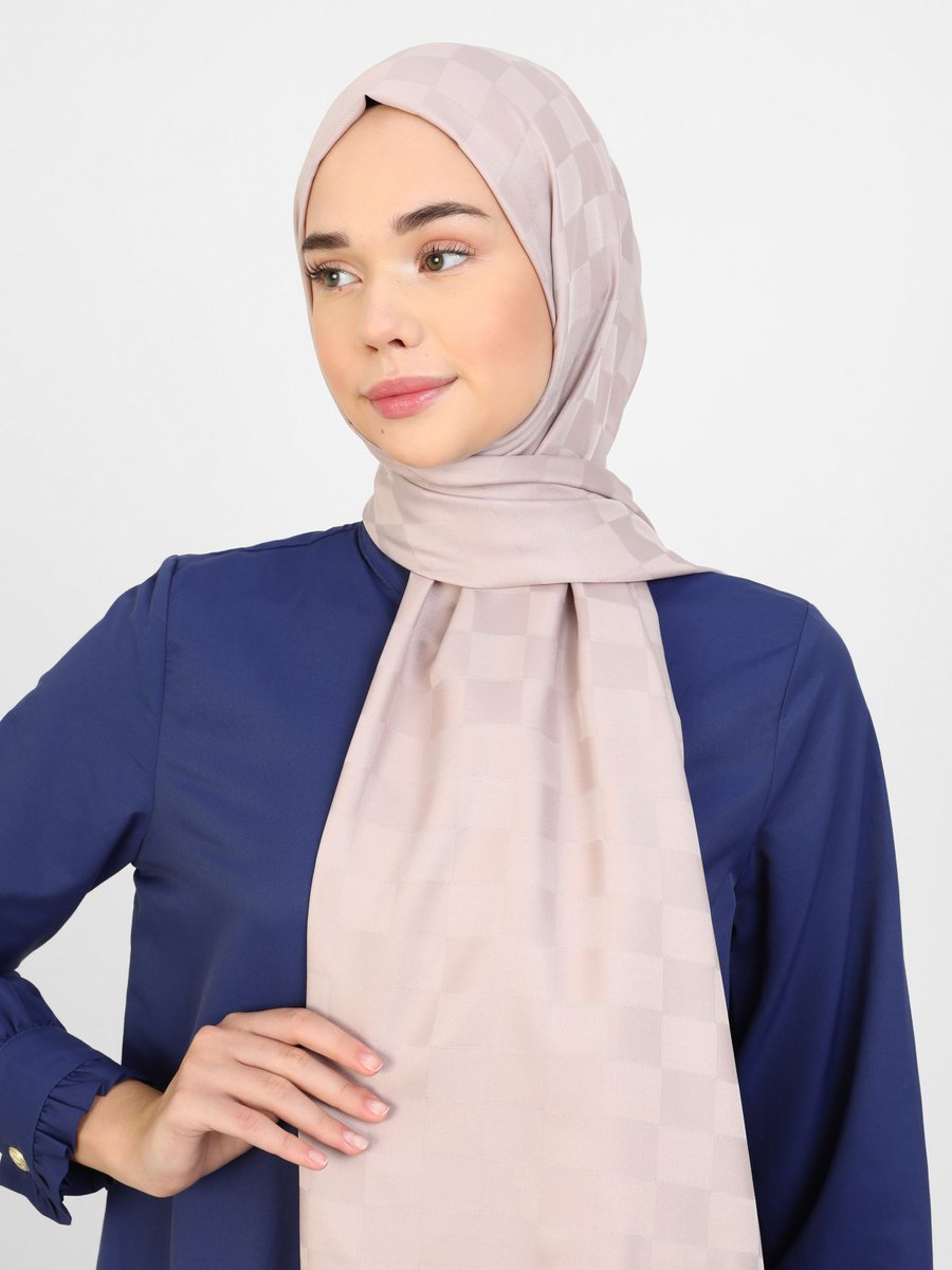 Tuva Diamond Dama Desen Şal Kum Beji