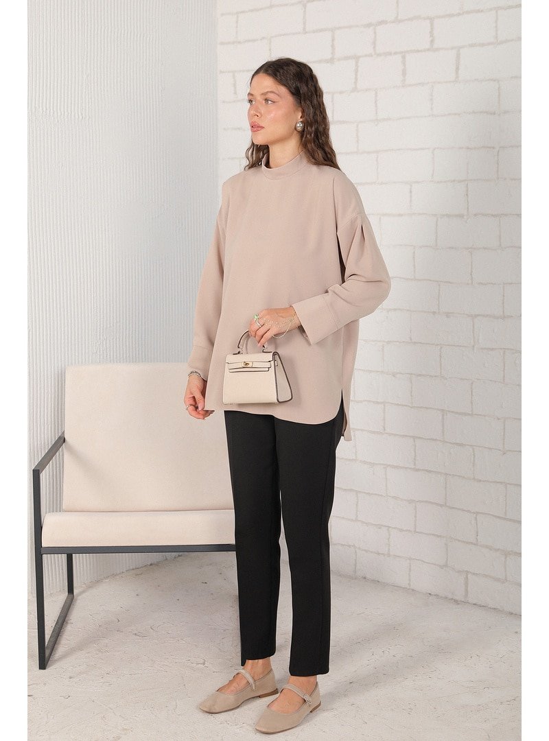 Melike Tatar Taş Basic Krep Tunik