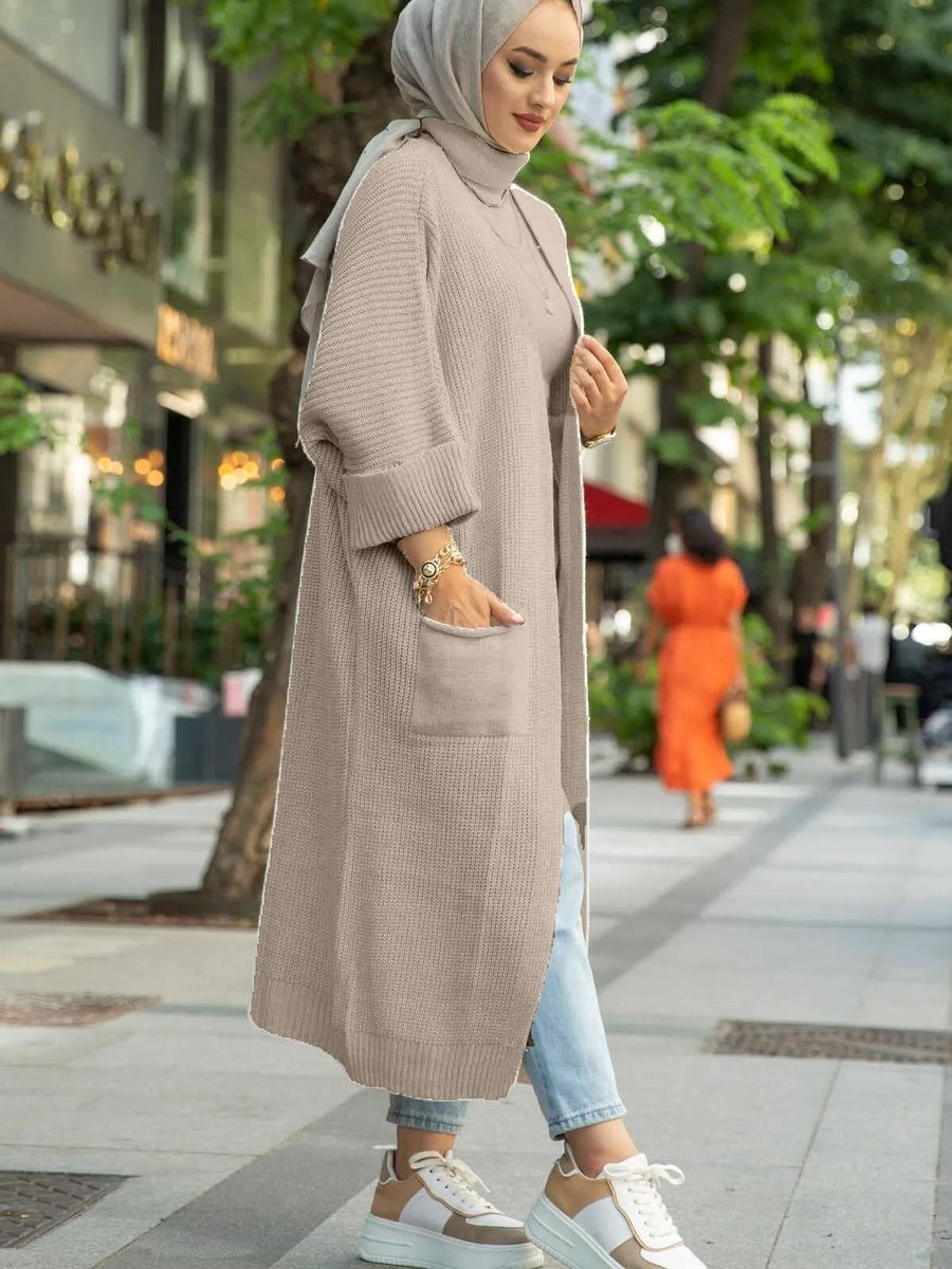 Tesetturcemoda Triko Hırka Ekru Cm