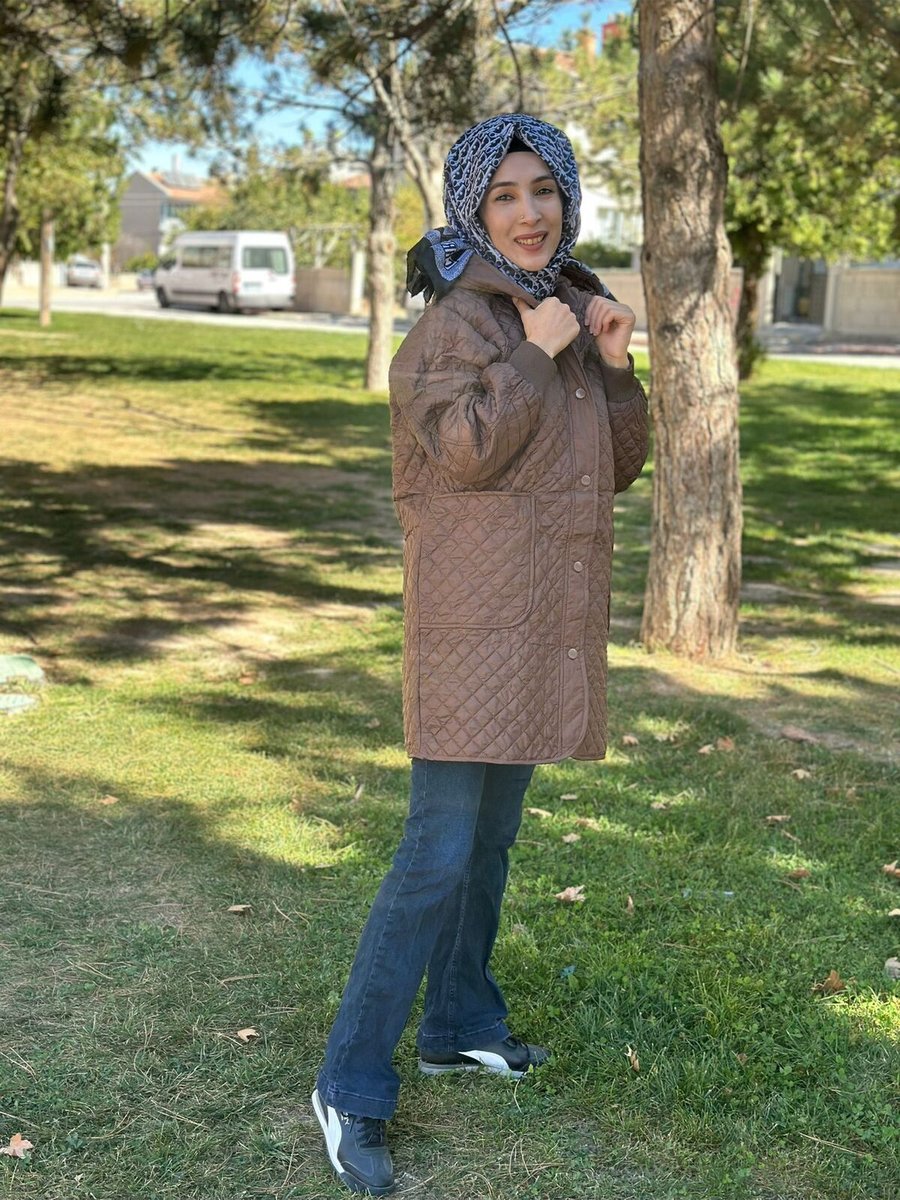 Pocket Kapitone Çeket Oversize