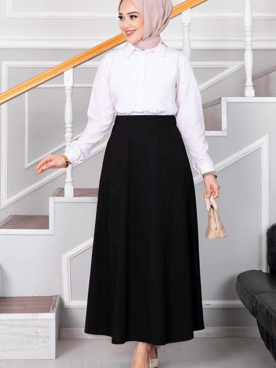 Ebrutesettür Mevlana Etek Siyah