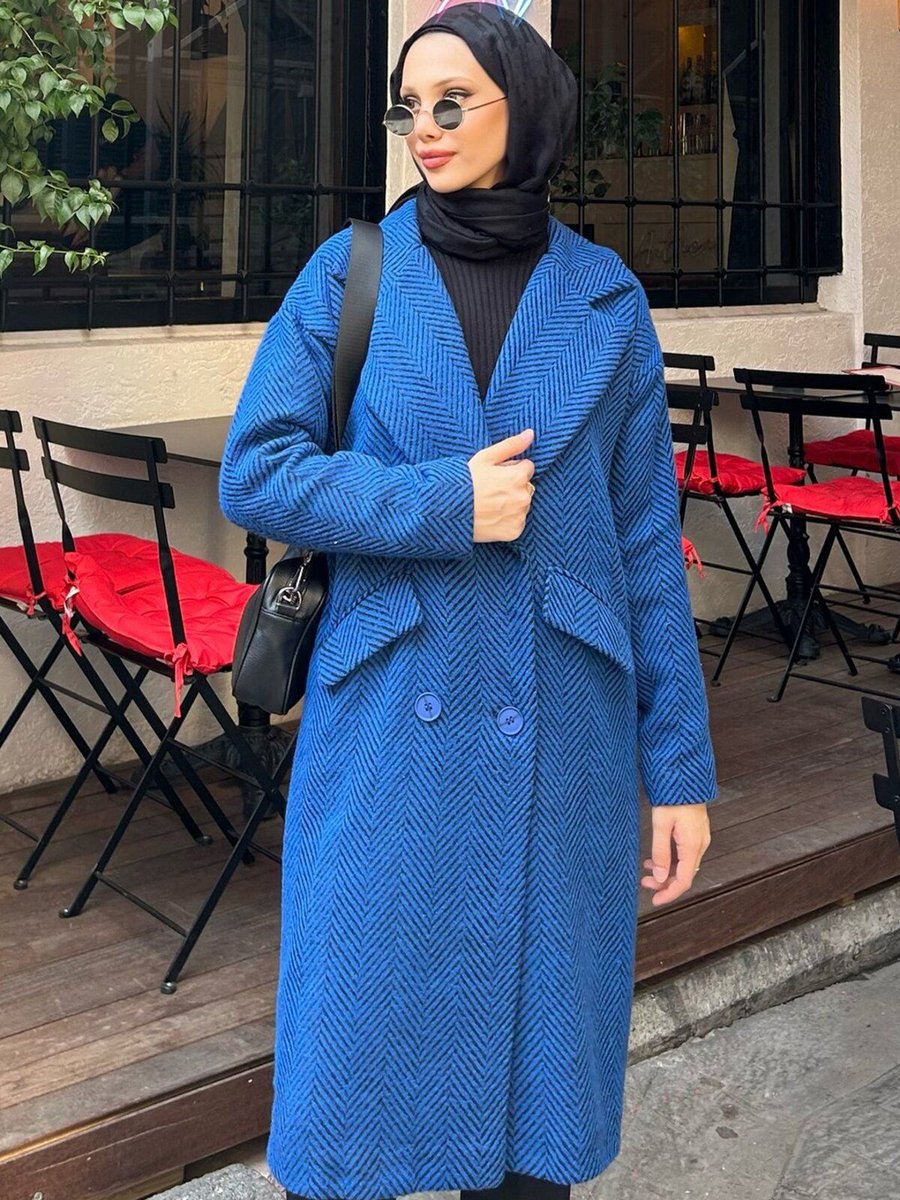 Tanısa Mira Balık Sırtı Kaşe Kaban Tns