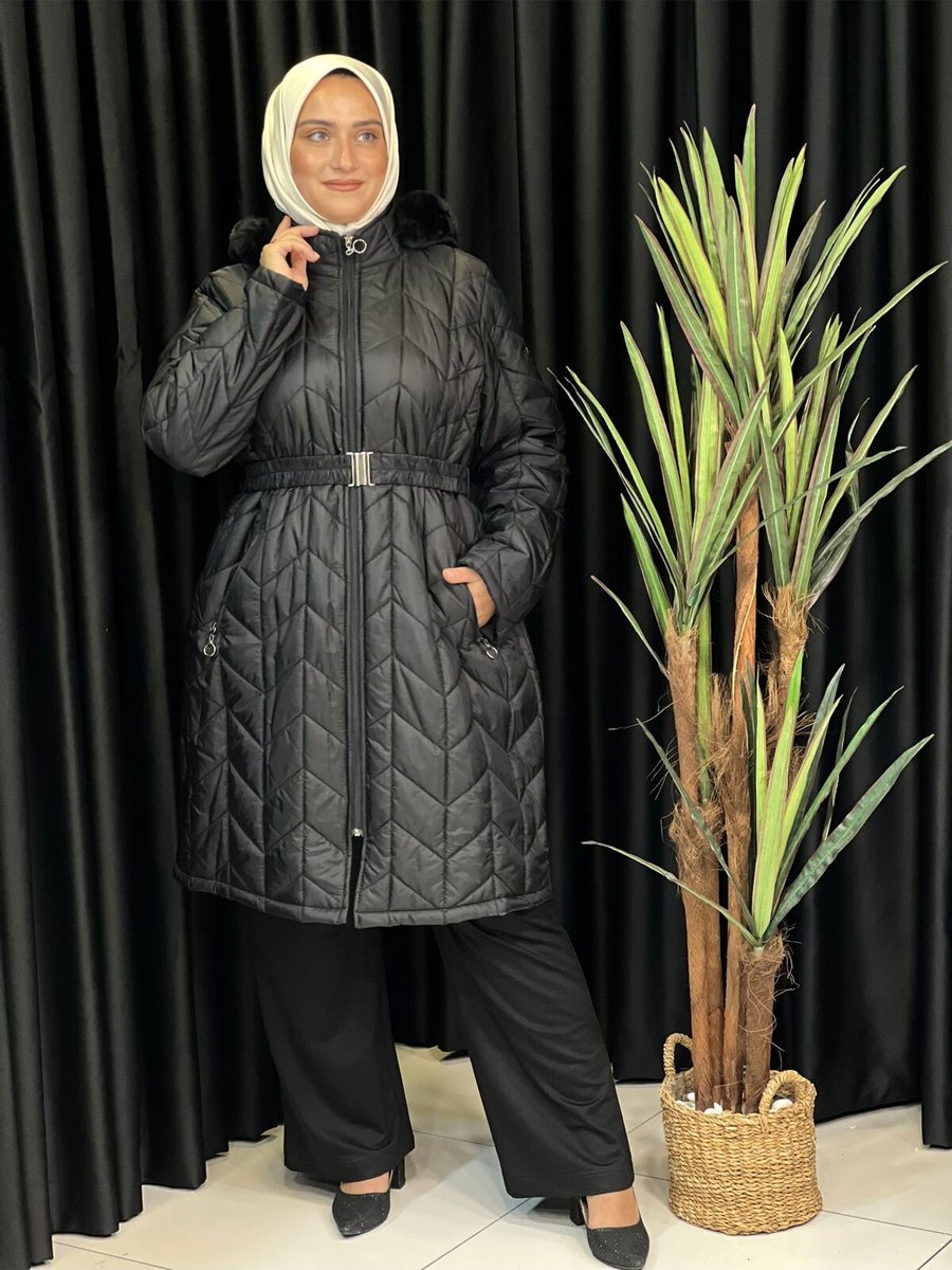Butik Büyük Beden Şişme Mont