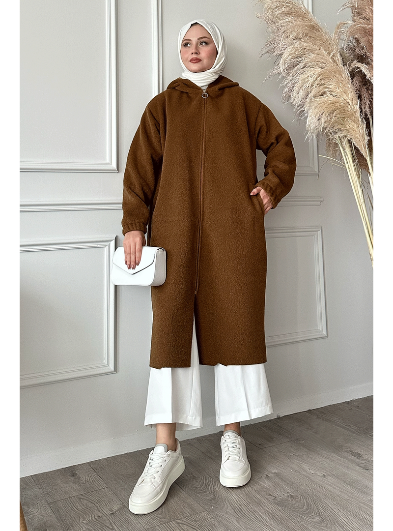 InStyle Keçe Kapüşonlu Sütlü Kahve Kap