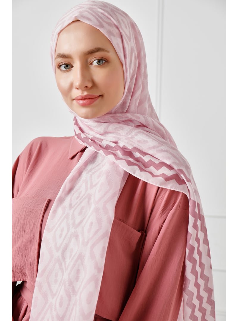 ŞALESS Gül Kurusu Desenli Şal