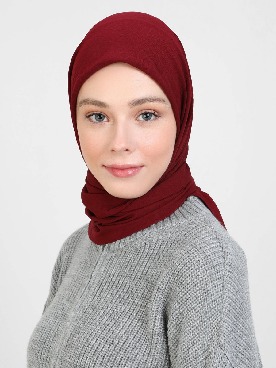 Miray Bordo Pamuk Cazz Eşarp