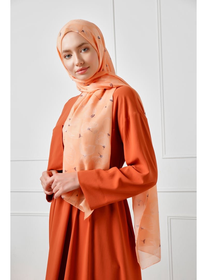 ŞALESS Oranj Desenli Şal
