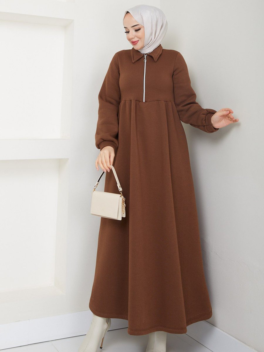 Şanel Moda Üç İplik Yakalı Elbise