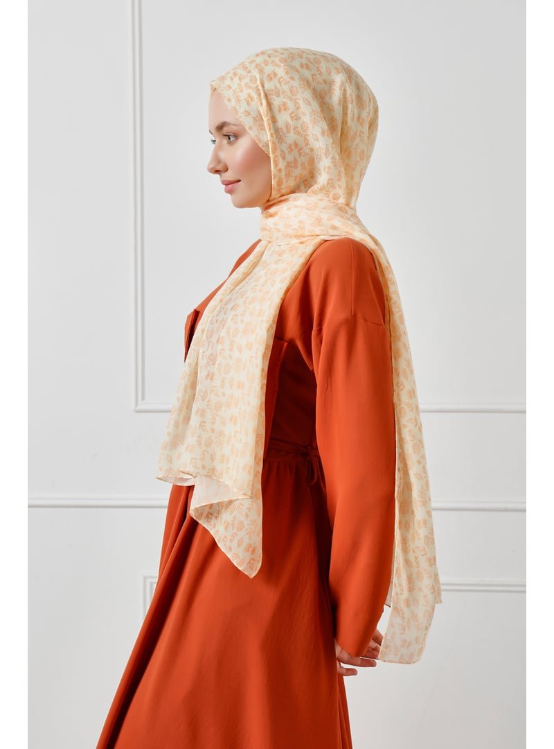 ŞALESS Oranj Desenli Şal