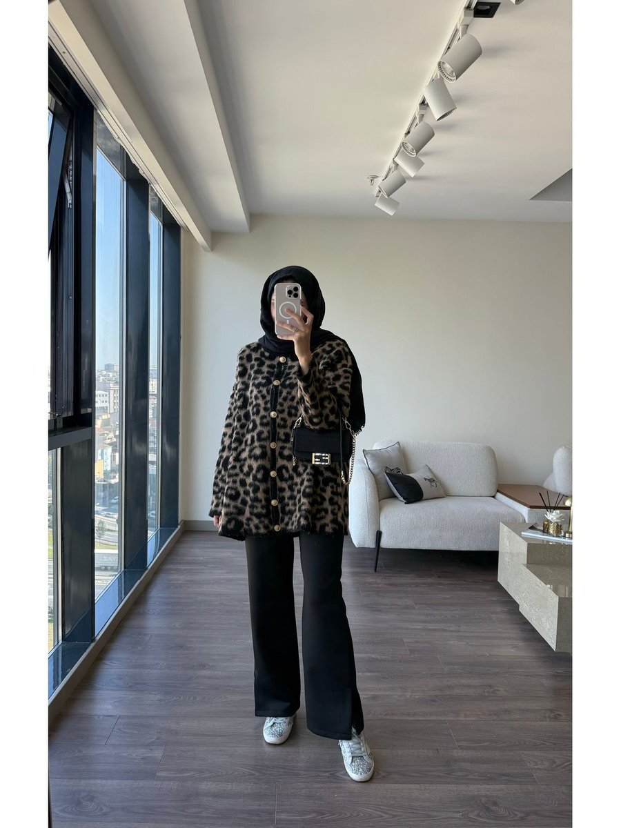 Duendeca Leopar Hırka