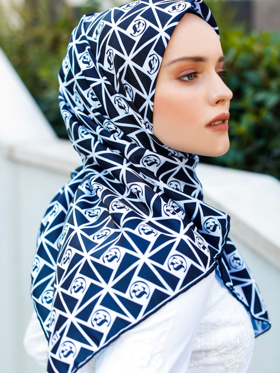Şalevi Twill Eşarp Lacivert